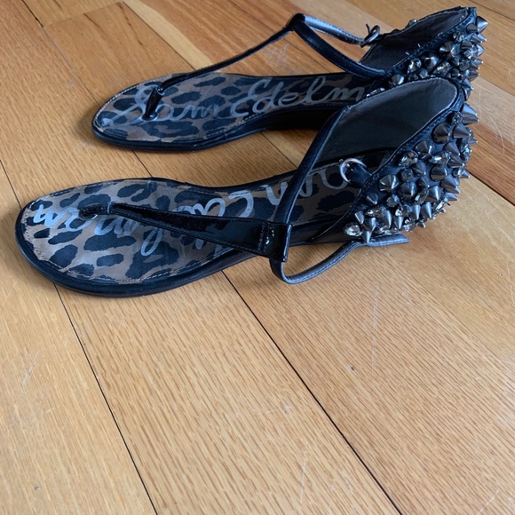 Sam Edelman Spiked Thong Sandals - Picture 3 of 6